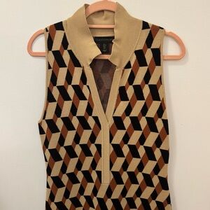 Pattern Sweater Dress